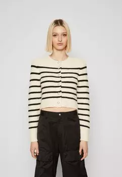 Кардиган Onlkimmie O Neck Cardigan ONLY, цвет cloud dancer/black