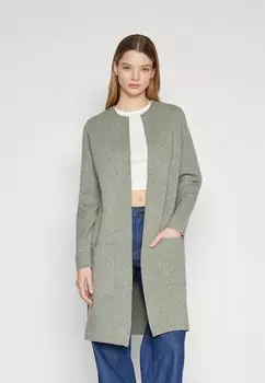 Кардиган Onlriver Long Cardigan ONLY, цвет agave green detail/melange