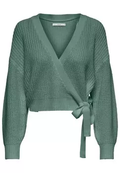 Кардиган ONLY Breda Wrap Noos, зеленый