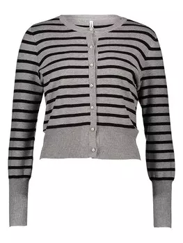 Кардиган ONLY Cardigan, цвет Grau/Schwarz