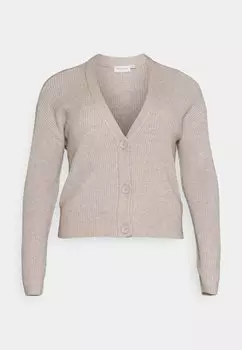 Кардиган ONLY Carmakoma CARESLY V NECK, цвет mocha meringue