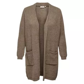 Кардиган Only Carmakoma Jade Long, коричневый