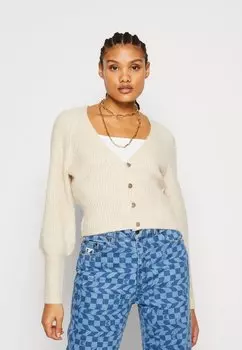 Кардиган ONLY Onlallie Life Short Cardigan, пемза меланж