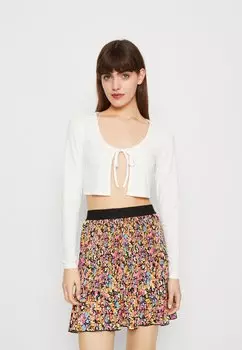 Кардиган ONLY Onlella Short Tie Cardigan, белый