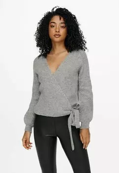 Кардиган ONLY ВИКЕЛЬ, цвет light grey melange