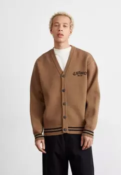 Кардиган ONYX CARDIGAN Carhartt WIP, цвет hamilton brown/black