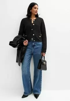 Кардиган OPEN BUTTON DETAIL New Look, черный