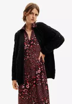 Кардиган OPENWORK Desigual, черный