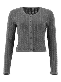 Кардиган OS-Trachten Strickjacke Borida, цвет mittelgrau