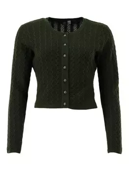 Кардиган OS-Trachten Strickjacke Borida, оливковый