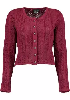 Кардиган OS Trachten Strickjacke Gnoyor, цвет hochrot