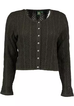 Кардиган OS Trachten Strickjacke Gnoyor, темно-зеленый