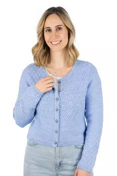 Кардиган OS Trachten Strickjacke Swoyar, цвет hellblau/bleu
