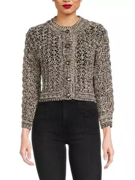 Кардиган открытой вязки Novela с узором «Мард» Ba&Sh, цвет Marine