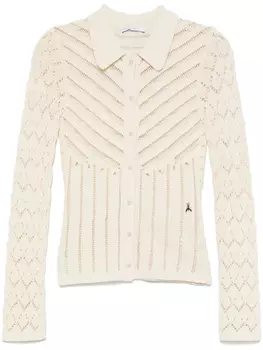 Кардиган открытой вязки Patrizia Pepe, нейтральный