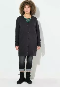 Кардиган OVERSIZED Ulla Popken, темно-серый