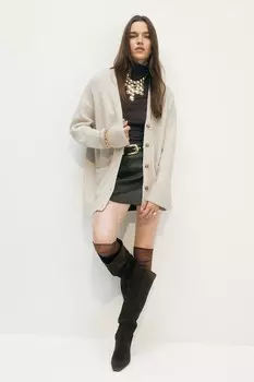 Кардиган оверсайз H&M, бежевый