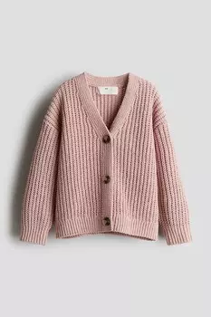Кардиган оверсайз H&M, розовый