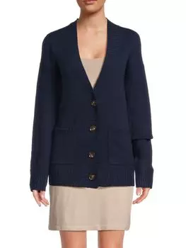 Кардиган оверсайз из 100% кашемира Saks Fifth Avenue, цвет Eclipse