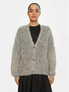 Кардиган оверсайз Pontiac 2515341031 Weekend Max Mara, серый