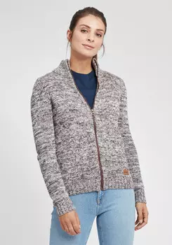 Кардиган Oxmo Strickjacke, коричневый