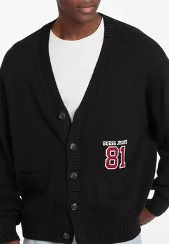 Кардиган PATCH Guess Jeans, черный