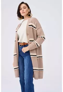 Кардиган PATI BS LATTE blue shadow, бежевый