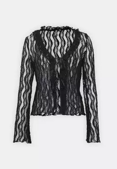 Кардиган Pcally Tie Pieces, черный