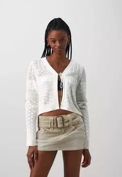 Кардиган PCALMA TIE Pieces, цвет cloud dancer