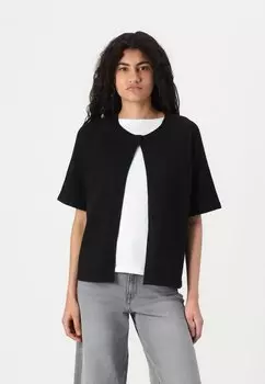 Кардиган PCBREE SS O-NECK NOOS BC Pieces, черный