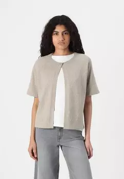 Кардиган PCBREE SS O-NECK NOOS BC Pieces, бежевый