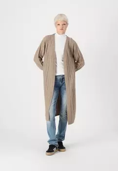 Кардиган PCMAGGY LONG CARDIGAN Pieces, серый