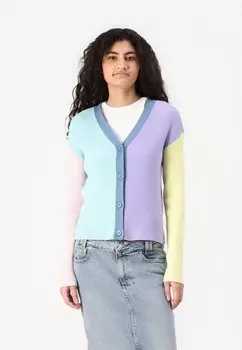 Кардиган PCMANCES V NECK CARDIGAN Pieces, сиреневый