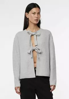 Кардиган PCSILLY Pieces, серый