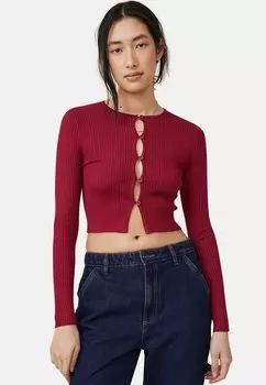 Кардиган PEEKABOO SWEET Cotton On, цвет intense red