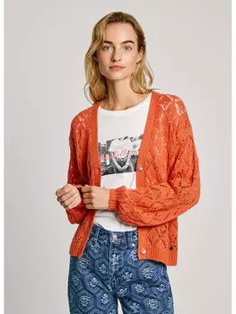 Кардиган Pepe Jeans, оранжевый