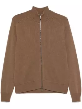 Кардиган Peserico на молнии, коричневый