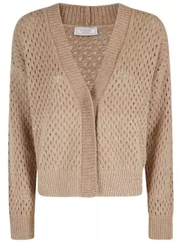 Кардиган Peserico, украшенный пайетками, серый