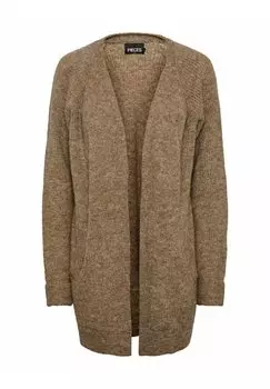 Кардиган Pieces, коричневый меланж
