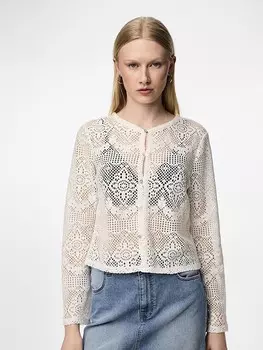 Кардиган Pieces, кремовый