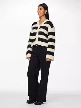 Кардиган Pieces Nalini, цвет creme/schwarz