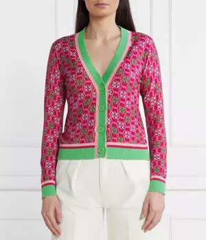 Кардиган Pinko Slim Fit, розовый