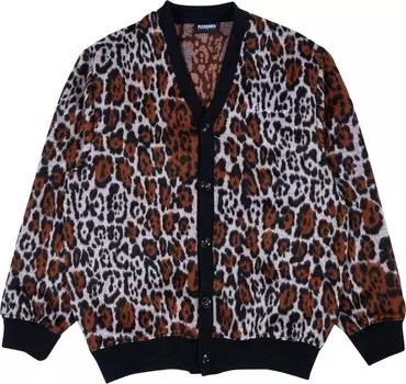 Кардиган Pleasures Boozy Cardigan 'Brown', коричневый