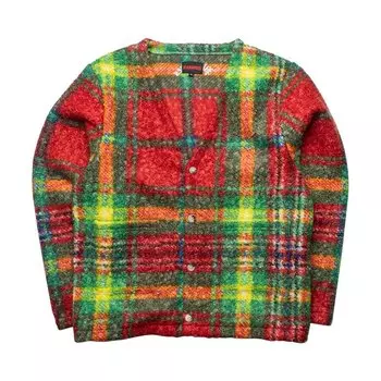 Кардиган Pleasures Graham Cardigan, зеленый