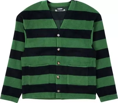 Кардиган Pleasures Typo Cardigan 'Green', зеленый