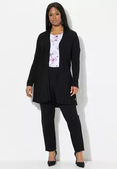 Кардиган PLEATED LONGLINE OPEN SHAPE Ulla Popken, черный