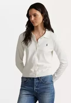 Кардиган POLO COLLAR BUTTONED CARDIGAN Polo Ralph Lauren, кремовый