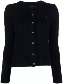 Кардиган Polo Pony фактурной вязки POLO RALPH LAUREN, синий