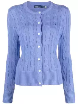 Кардиган Polo Pony фактурной вязки POLO RALPH LAUREN, синий