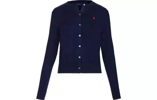 Кардиган Polo Pony с круглым вырезом Polo Ralph Lauren, Marine Blue